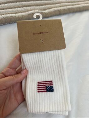 Brandy Melville American Flag Socks
